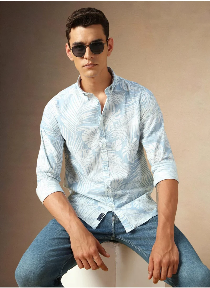 دينيس لينغو Light Blue Shirt For Men