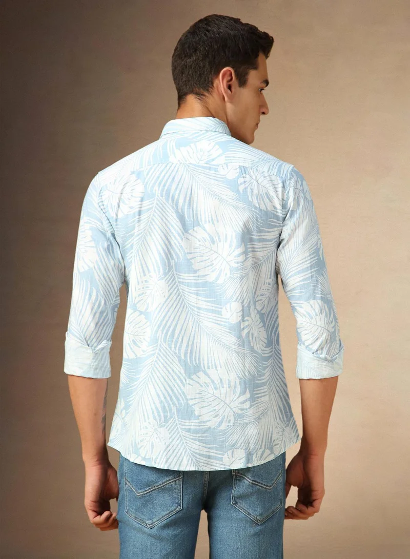 Dennis Lingo Light Blue Shirt For Men