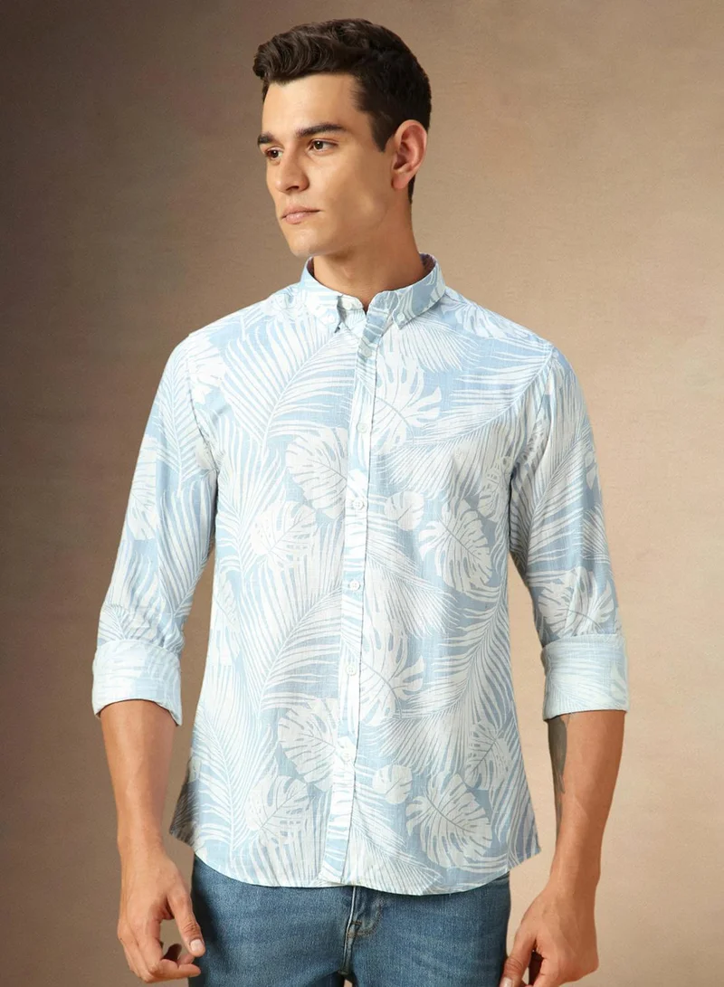 Dennis Lingo Light Blue Shirt For Men