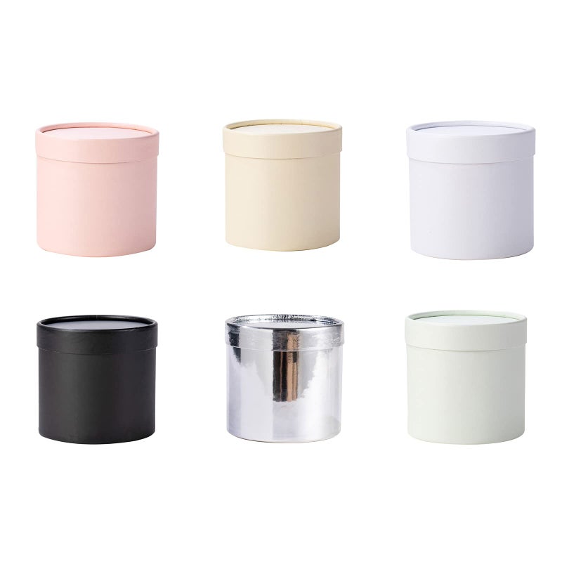 HEYXI Flower Box Round Cardboard Boxes Wedding Party Rose Flower Packaging Decorations Valentine Day Gifts Supplies Pink - Image 2