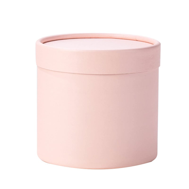HEYXI Flower Box Round Cardboard Boxes Wedding Party Rose Flower Packaging Decorations Valentine Day Gifts Supplies Pink - Image 1