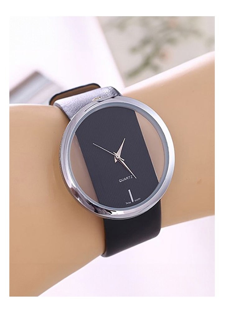 DOM - Luxury Women's Watch with Unique Hollow Design and Genuine Leather Strap - Image 1