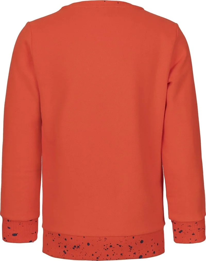 بي ار زد كولكشن Neon Printed Boy Orange Sweatshirt