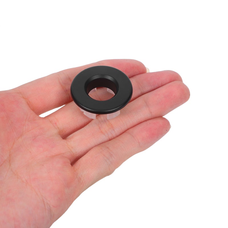 4pcs Bathroom Sink Overflow Trim - Black Trim For Basin Overflow Decorative Insert Wash Basin Drain - Easy To Install For 22-24mm Hole Diameter - Image 4
