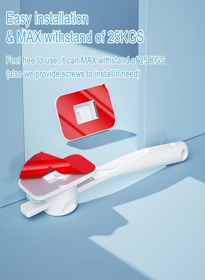 EUDEMON 1 Pack Child Proof Door Finger Pinch Guard, Baby Door Stopper& Door Latch, Adjustable Door Lever Handle for Pets, Great Door Lock for Dogs, Easy Cats Entry(White) - Image 4