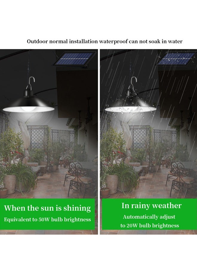 Arabest - Solar Led Ceiling Light, Dimmable Luminosity, Split Solar Lighting, Remote Control with Timer Function, Outdoor Waterproof, Suitable for Yard/Garage Entrance - Image 1