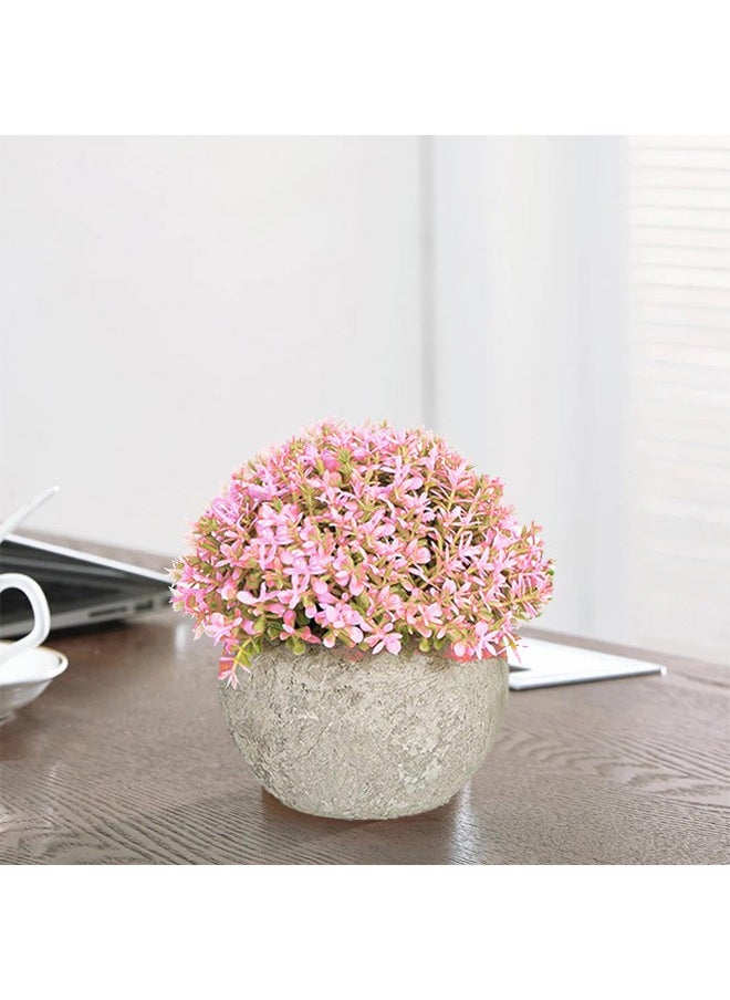 GMORO Mini Artificial Plants Set,2 Pcs Small Fake Plants for Office Kitchen Bathroom Bedroom Mantle Shelf Living Room,Faux Plants in Pots Modern Farmhouse Plants Home Decor  - Image 5