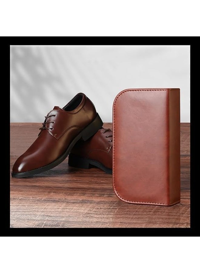 مجموعة كاملة لرعاية الأحذية ، أحذية أسود وأبيض بولندية ، مجموعة جلدية لمعان الأحذية للمنزل والسفر ، وتشمل فرشاة ، قماش ، قرن أحذية ، صندوق جلدي ، هدية للرجال والنساء - Image 5