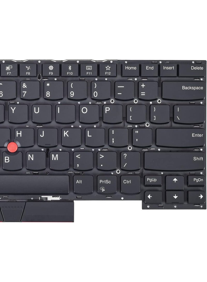 Terabyte لوحة مفاتيح بديلة لجهاز ThinkPad T480S T490 T495 E480 E490 E495 L380 L390 L480 L490 مع إضاءة خلفية بتخطيط أمريكي - Image 4