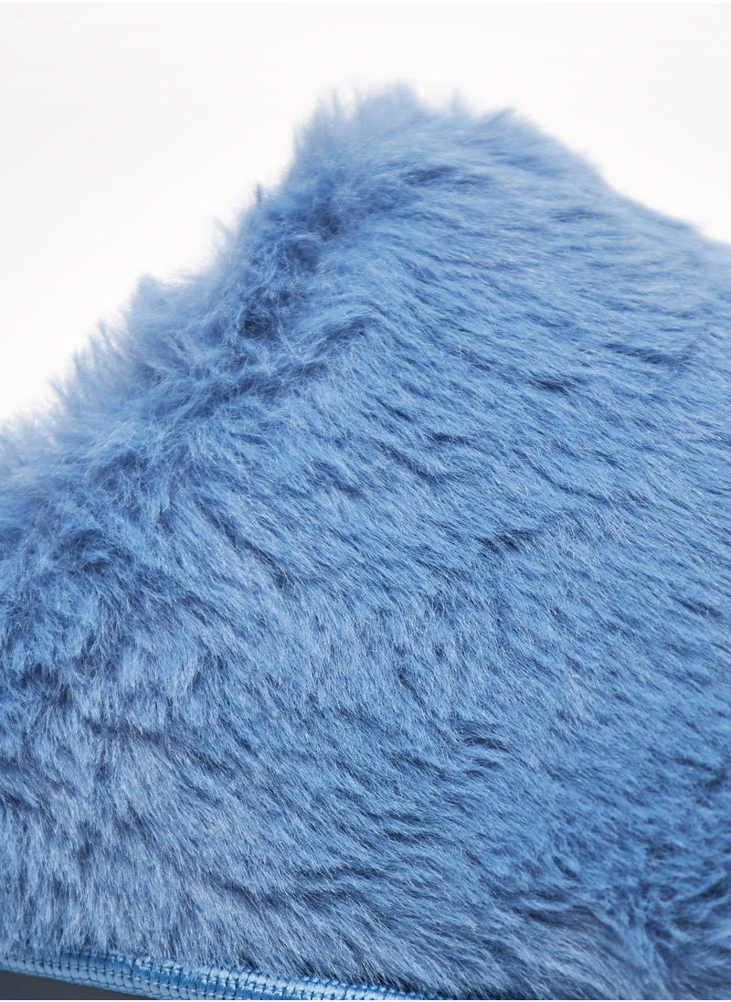 shoexpress - Plush Textured Slip-On Bedroom Slide Slippers - Image 1