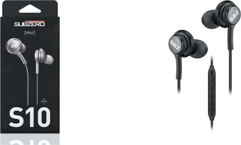 Subzero Wired In-Ear Headphones - S10 - S10 Plus with Microphone - Volume Up and Down - Answer - EP42