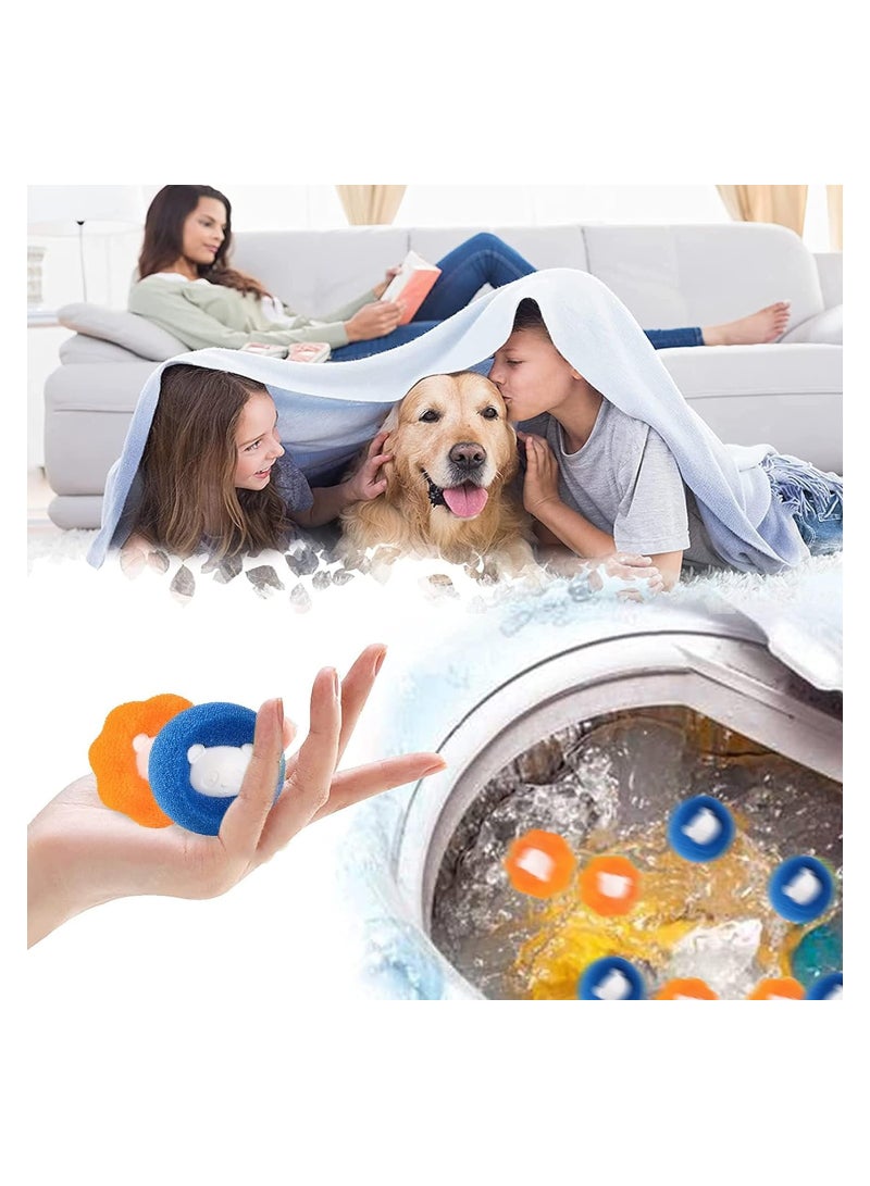 MIXDE 8Pcs Pet Hair Remover for Laundry Laundry Pet Hair Catcher Washing Machine Hair Catcher Washing Balls Dryer Balls for Clothing Dog Cat Pet Fur Remover - Image 3