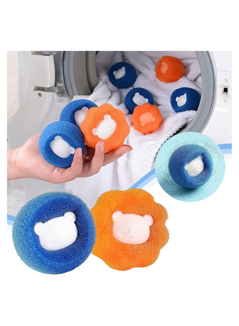 MIXDE 8Pcs Pet Hair Remover for Laundry Laundry Pet Hair Catcher Washing Machine Hair Catcher Washing Balls Dryer Balls for Clothing Dog Cat Pet Fur Remover - Image 1