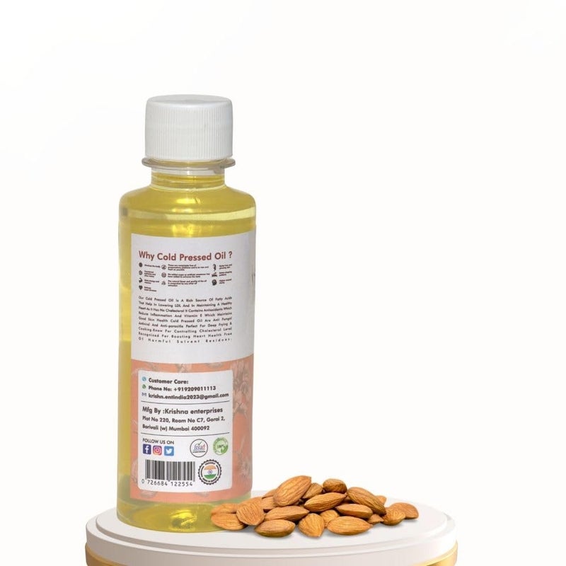 Merima 100 Pure Natural ColdPressed Almond Oil Deeply Moisturizing Nourishing Oil NonGreasy FastAbsorbing Ideal for Massage Aromatherapy Beauty 500ml - Image 3