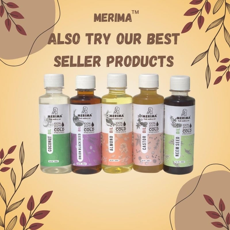Merima 100 Pure Natural ColdPressed Almond Oil Deeply Moisturizing Nourishing Oil NonGreasy FastAbsorbing Ideal for Massage Aromatherapy Beauty 500ml - Image 5