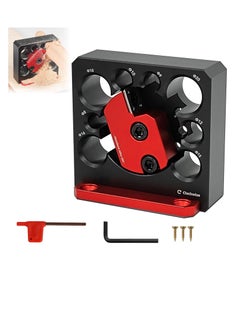 Excefore Electric Drill Milling Dowel Round Rod Auxiliary Tool, 8 Holes Adjustable High Speed Carbide Inserts Dowel Maker, 8mm to 20mm Dowel Maker Jig, for Wooden Rods Sticks Woodworking (6 Pcs)  - Image 1