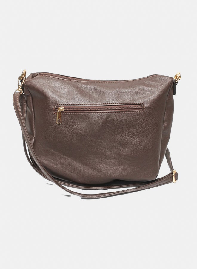 Glitter Women Hand Bag - Brown - Image 2