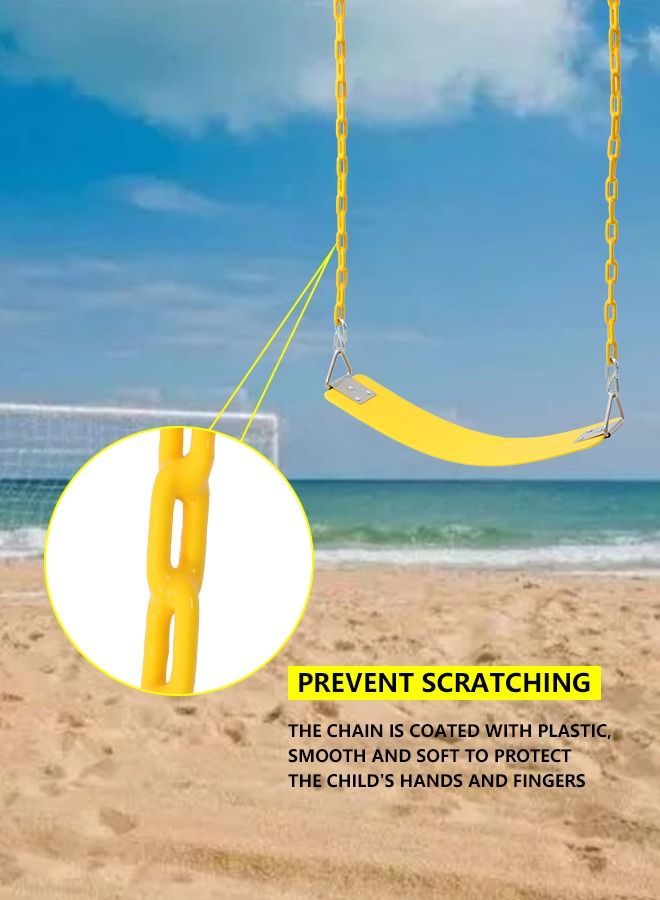 JSAITOYS Children Patio Soft Hanging Belt Swing Seat With Chair Set For Kids - Image 5