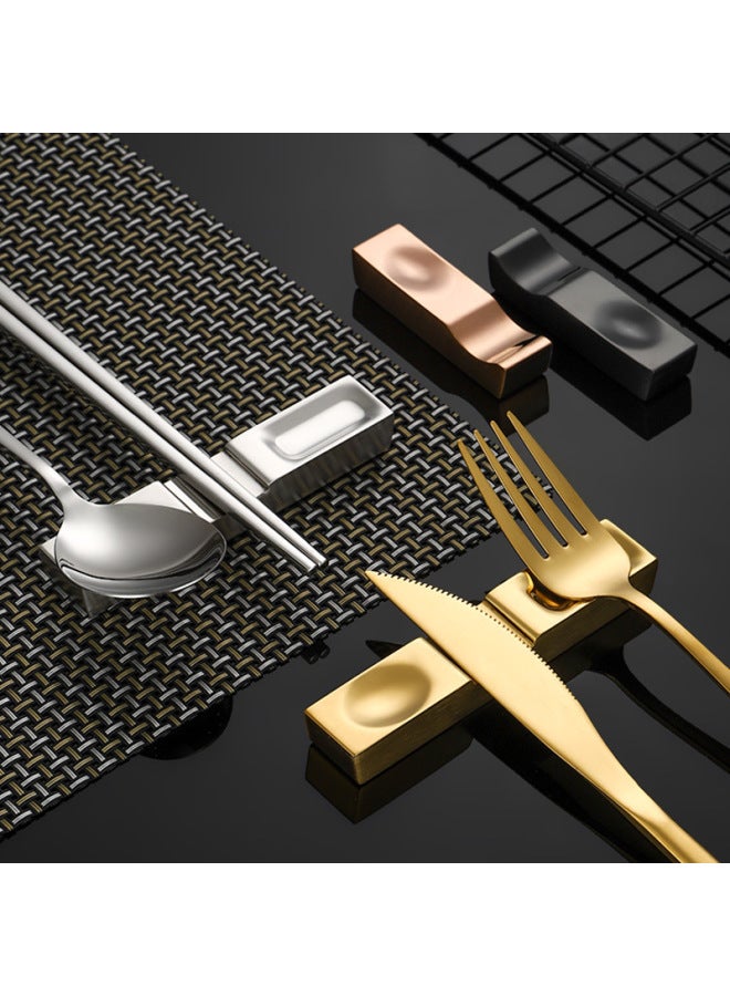 304 Stainless Steel Chopsticks Rack Chopsticks Pillow Creative Multifunctional Tableware Rack Hotel Restaurant Table Chopsticks Rack Chopsticks Holder-Color:Square Chopsticks Rack ] - Image 3