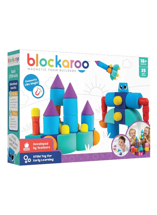 blockaroo Blockaroo Magnetic Foam Builders Castle Set  - Image 1
