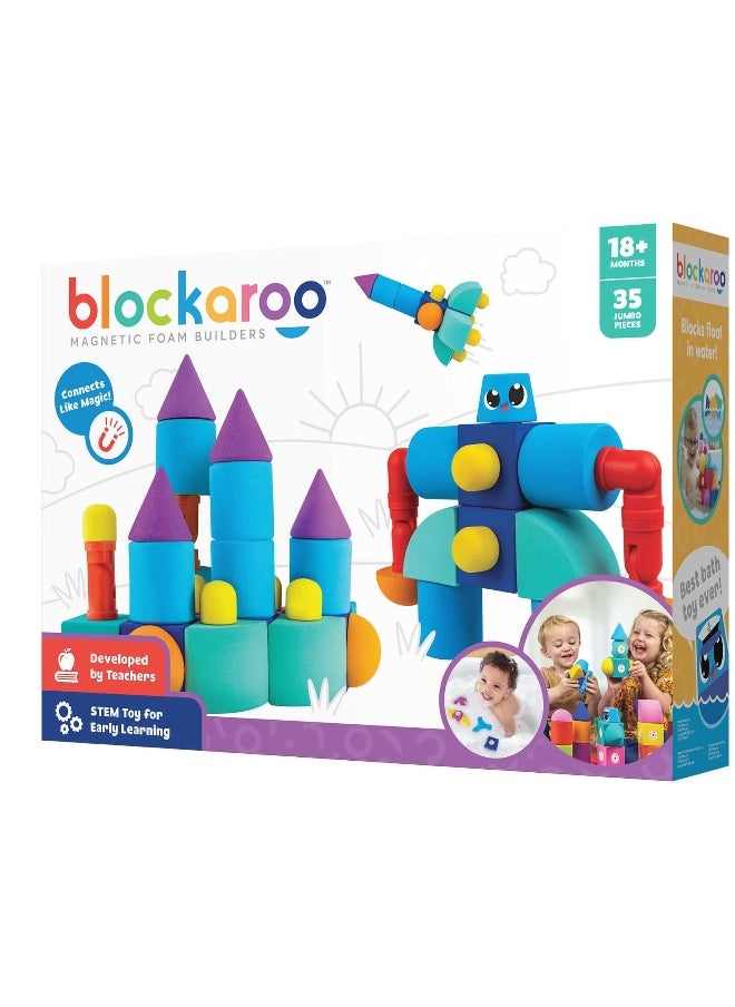 blockaroo Blockaroo Magnetic Foam Builders Castle Set  - Image 2