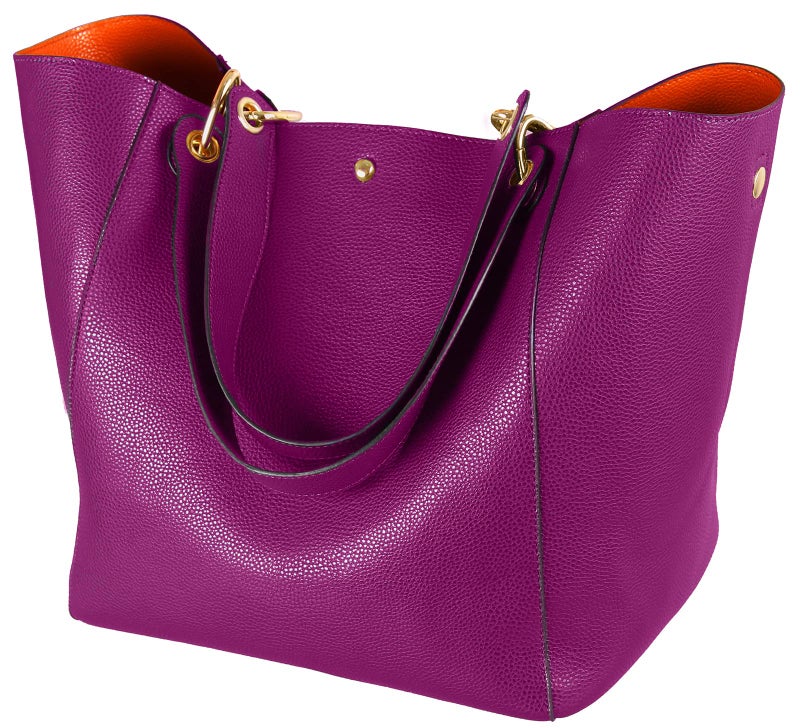 sqlp Large Work Tote Bag for Women Designer Purses and Handbags Big Bucket bags Ladies Travel Crossbody Purse violet - Image 1