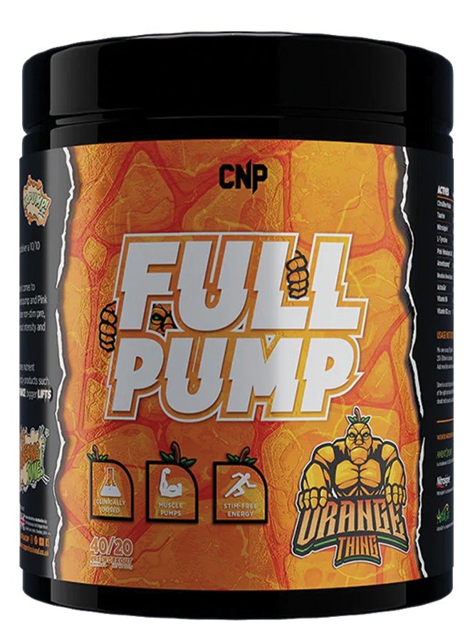 CNP Professional - Full Pump Pre-Workout - 300g, Orange thing Flavor, High-Stim Energy, Enhanced Nitric Oxide, Muscle Pump Formula - Image 1