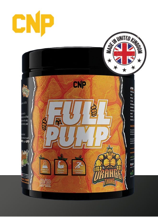 CNP Professional - Full Pump Pre-Workout - 300g, Orange thing Flavor, High-Stim Energy, Enhanced Nitric Oxide, Muscle Pump Formula - Image 1