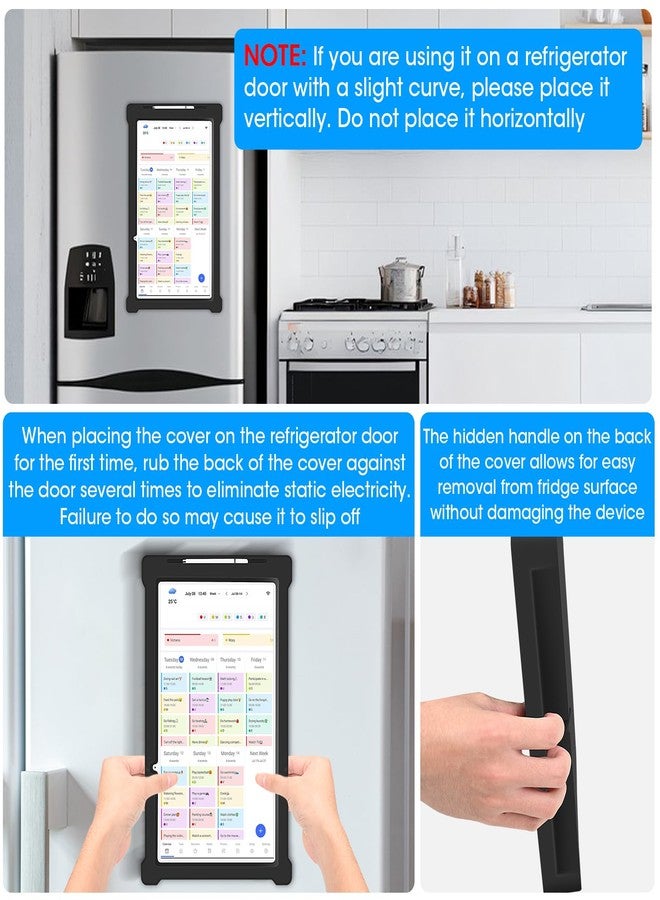 Winceed Magnetic Silicone Case for Skylight Calendar 15-inch [Shockproof Protection] Use on the Refrigerator, Including A Stylus Pen (Black) - Image 5