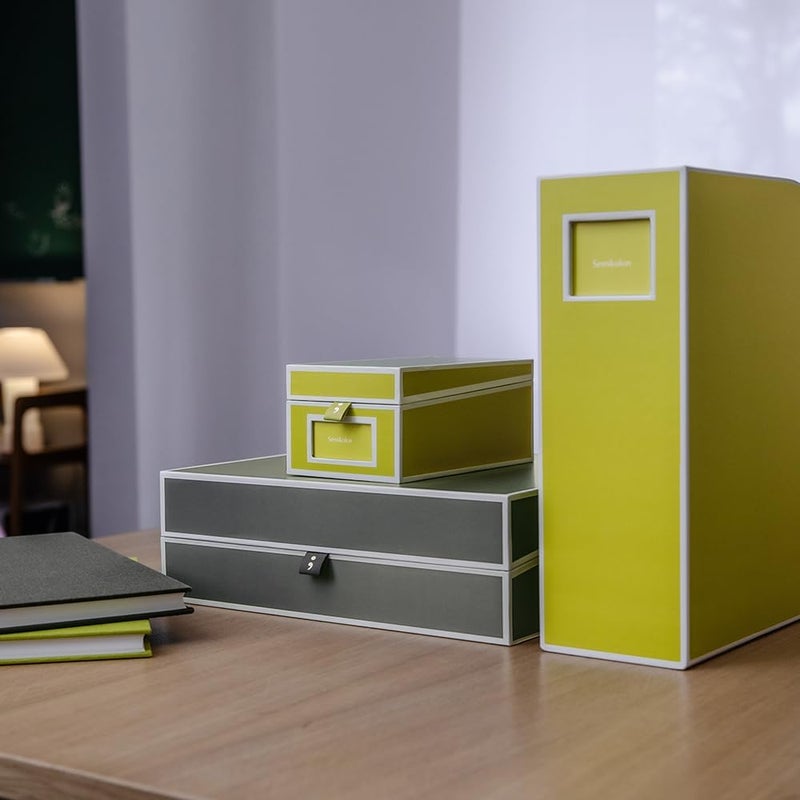 Semikolon - Business Card Box with Alphabetical Tabs, Matcha - Image 3