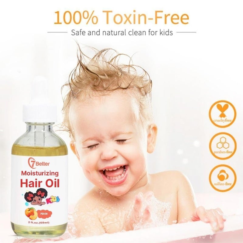 7better LLC Natural Baby Kids Hair Care Products - Extra Strength Growing & Nourishing Serum with Black Seed Oil for Powerful Thick, Full Hair Growth - Image 2