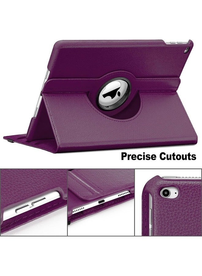 ELTRAZONE 360 Degree Rotating Case Cover for iPad 9.7 (2018/2017), iPad Air 2, iPad Air - Auto Sleep/Wake - Purple - Image 4