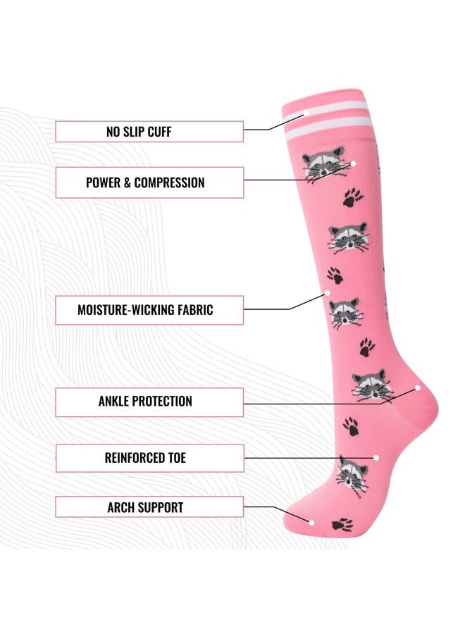 fenglaoda Compression Socks for Women Men 3 Pairs Graduated Compression Support Circulation Socks for Nurses - Image 3