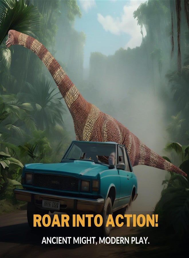 CRYA Brachiosaurus Toy Dinosaur Action Figure, Realistic Brachiosourus Big Dinosaurs Toys for Kids, Brachiosaurus Dinosaur Toy for Play and Display, Jurassic Dino Toys for Boys & Girls (Brachiosaurus) - Image 4