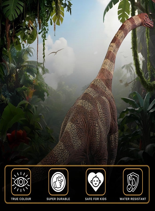 CRYA Brachiosaurus Toy Dinosaur Action Figure, Realistic Brachiosourus Big Dinosaurs Toys for Kids, Brachiosaurus Dinosaur Toy for Play and Display, Jurassic Dino Toys for Boys & Girls (Brachiosaurus) - Image 3