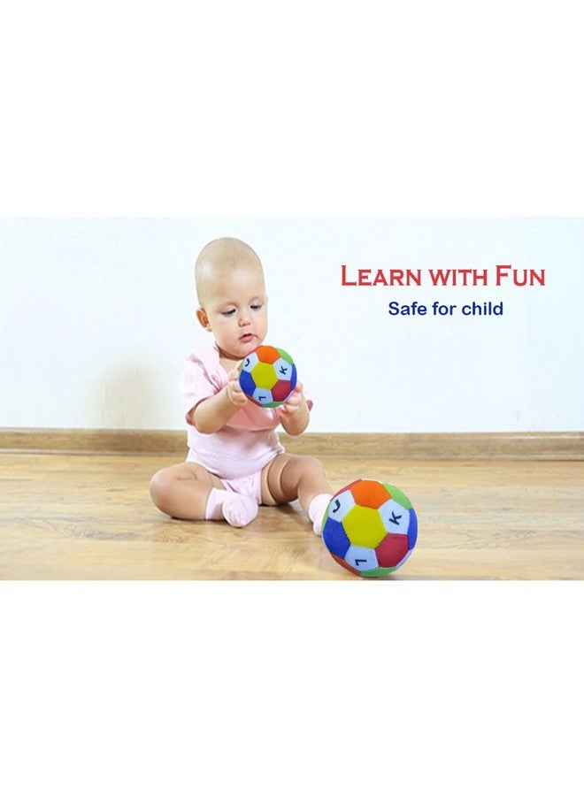VGRASSP Soft Plush Baby Alphabet Ball Stuffed Toy Fun and Learn - Early Education and Learning, Diameter - 14 CM - Multicolor (Alphabet Ball) - Image 4