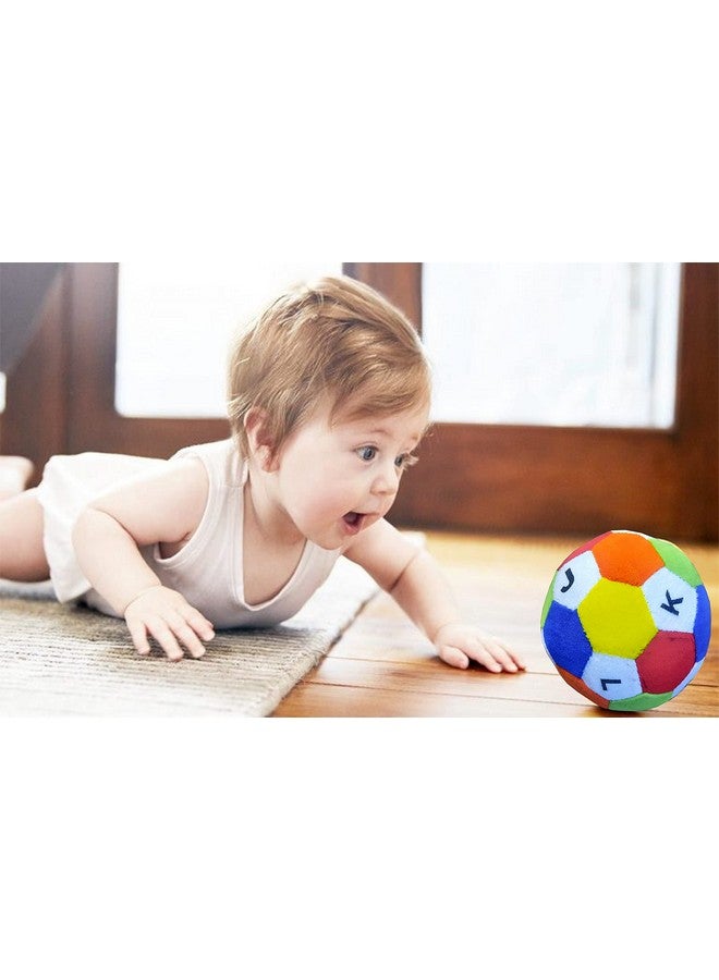 VGRASSP Soft Plush Baby Alphabet Ball Stuffed Toy Fun and Learn - Early Education and Learning, Diameter - 14 CM - Multicolor (Alphabet Ball) - Image 1