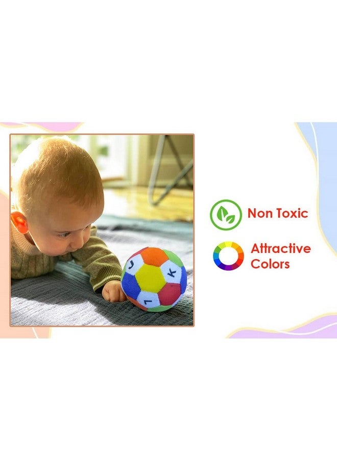 VGRASSP Soft Plush Baby Alphabet Ball Stuffed Toy Fun and Learn - Early Education and Learning, Diameter - 14 CM - Multicolor (Alphabet Ball) - Image 5