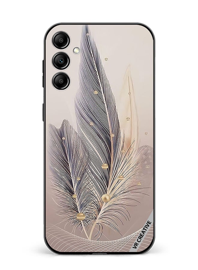 VR CREATIVE Protective Case Cover For Samsung Galaxy A15 5G/A15 Feather Leaf Art Design Multicolour - Image 1