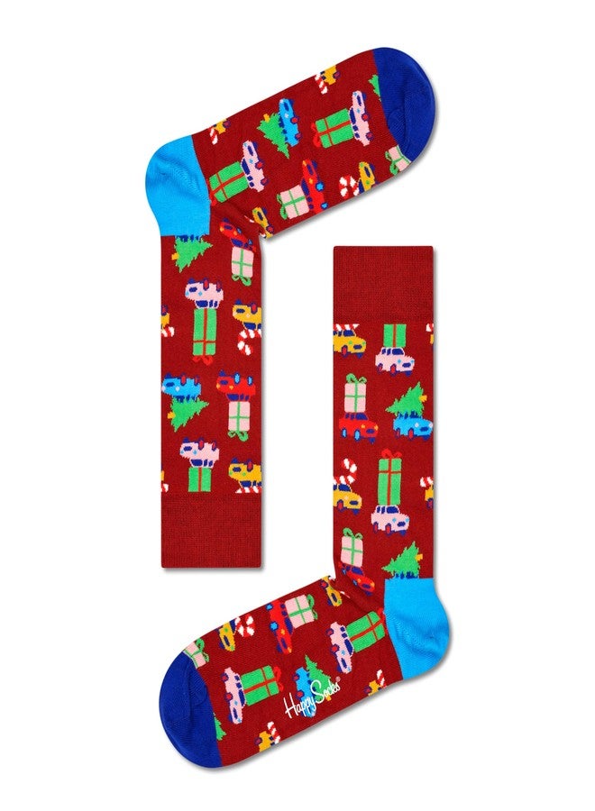 هابي سوكس مجموعة هدايا جوارب Happy Socks المكونة من 4 قطع، لون كحلي - Image 5