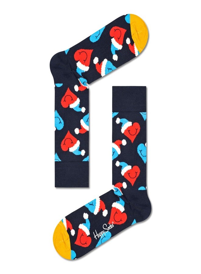 هابي سوكس مجموعة هدايا جوارب Happy Socks المكونة من 4 قطع، لون كحلي - Image 2