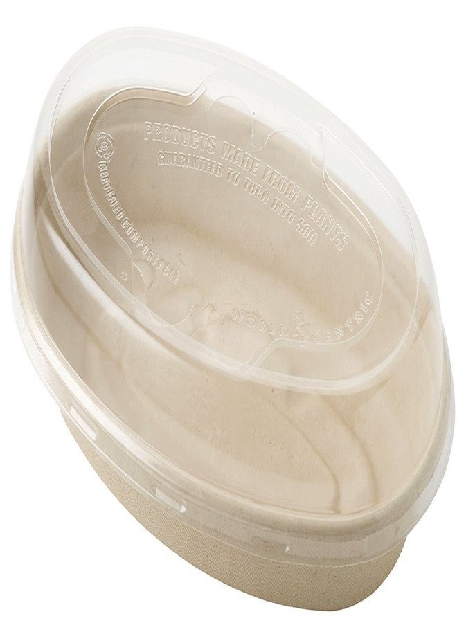 World Centric 32 oz Burrito Bowl | Compostable Fiber | Biodegradable Bagasse | 50 count - Image 1