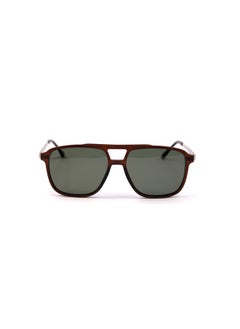 MOOD Aviator Sunglasses, UV Protection Unisex Sunglasses with Unique Brown Lightweight Acetate Frame and Brown Lens Color, (Z.103716.16946799364960537)
