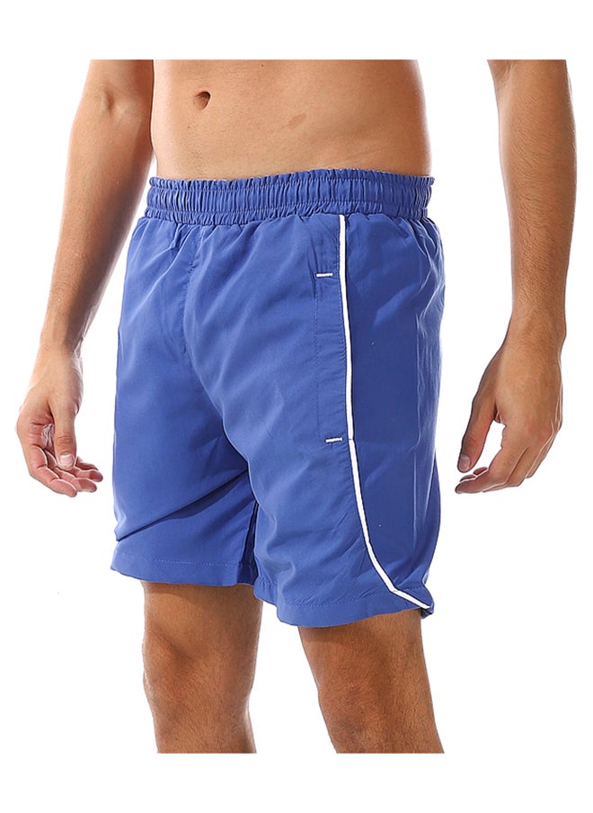 Andora - Elastic Waist Polyester Swim Short _Royal Blue - Image 1