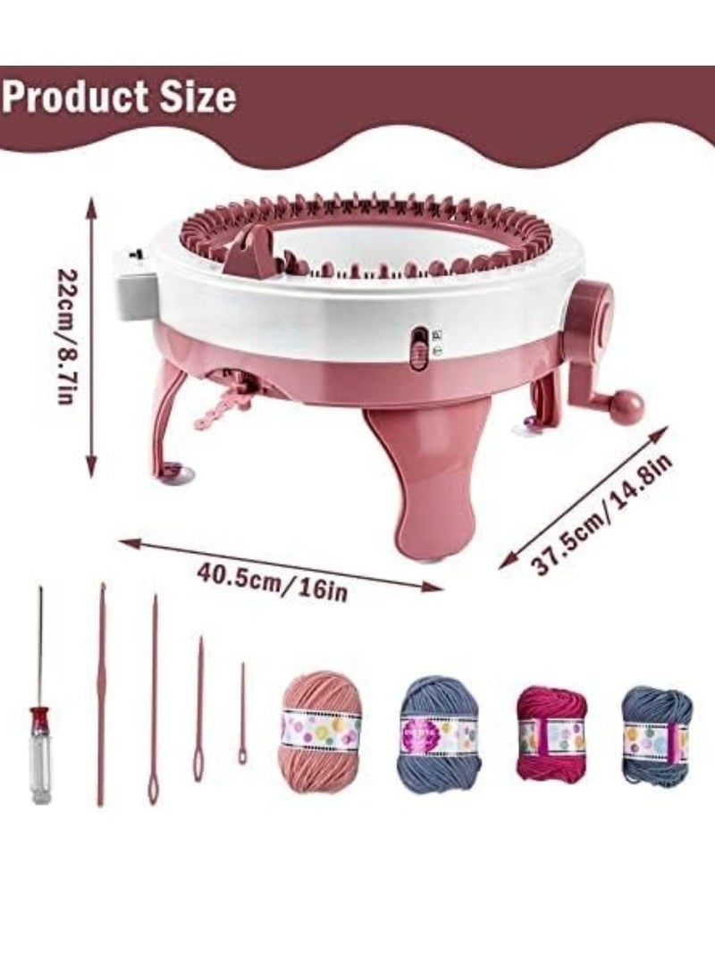 Hand Knitting Machine, Sewing Machine, Weaving Toy, DIY Knitting Machine Smart Weaver for Adult & Children