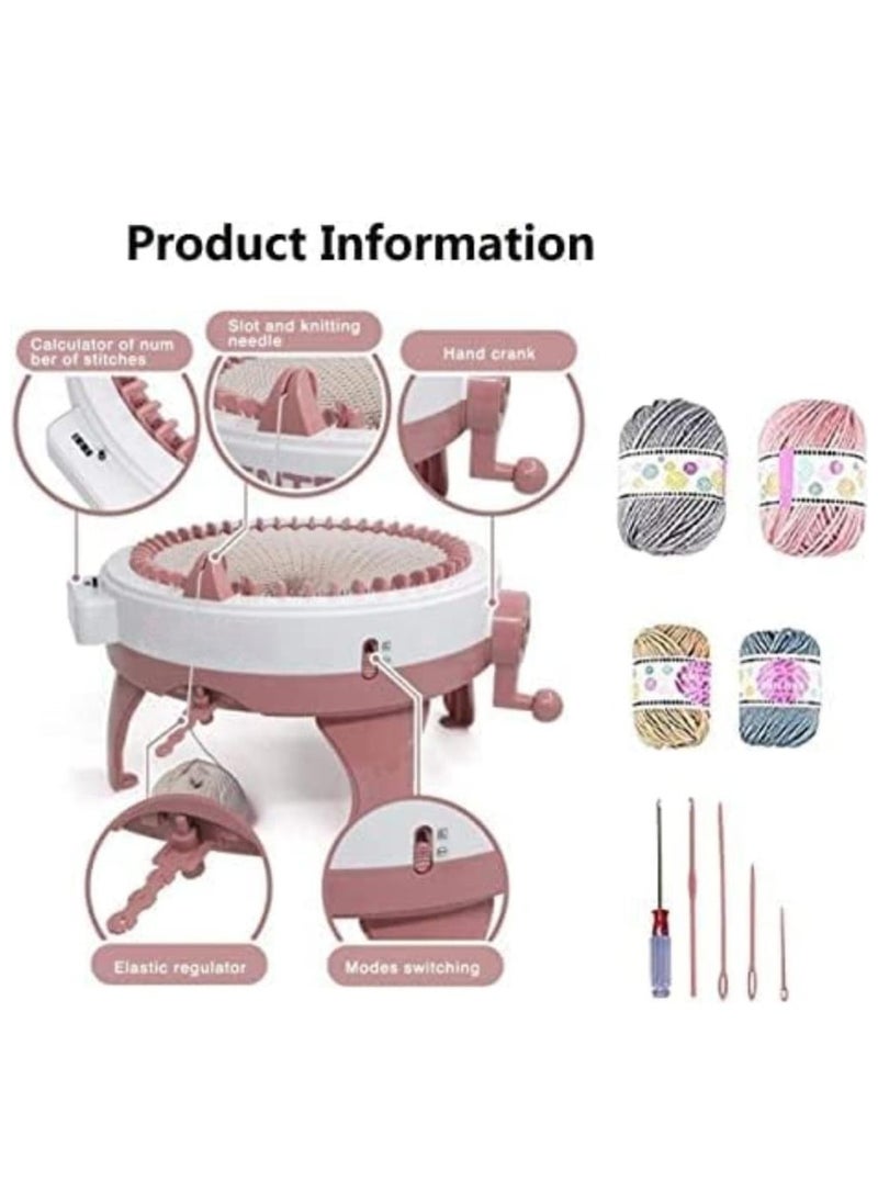 Hand Knitting Machine, Sewing Machine, Weaving Toy, DIY Knitting Machine Smart Weaver for Adult & Children