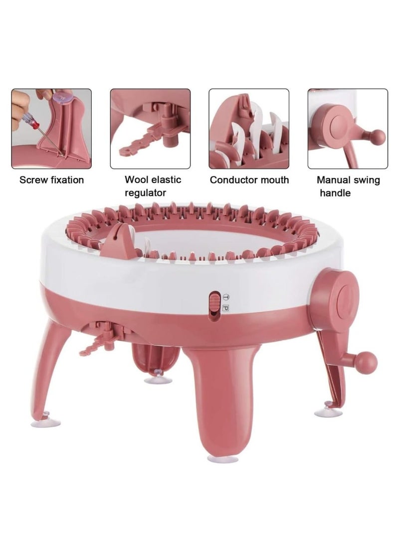 Hand Knitting Machine, Sewing Machine, Weaving Toy, DIY Knitting Machine Smart Weaver for Adult & Children