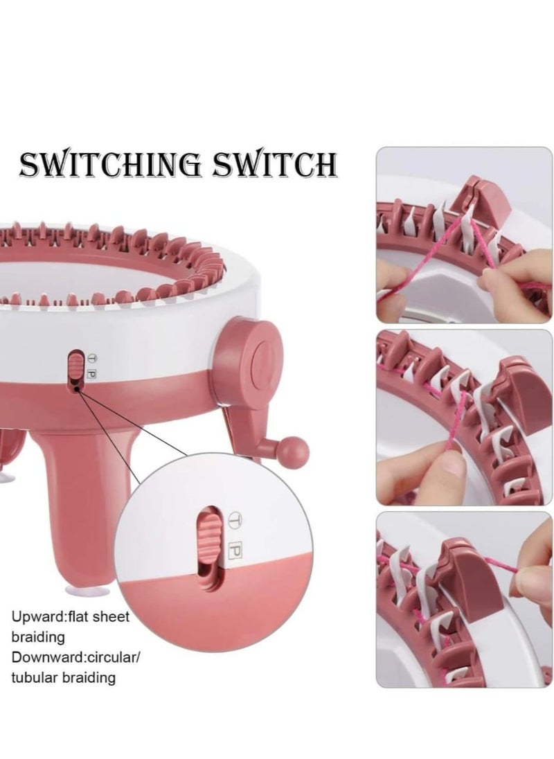 Hand Knitting Machine, Sewing Machine, Weaving Toy, DIY Knitting Machine Smart Weaver for Adult & Children