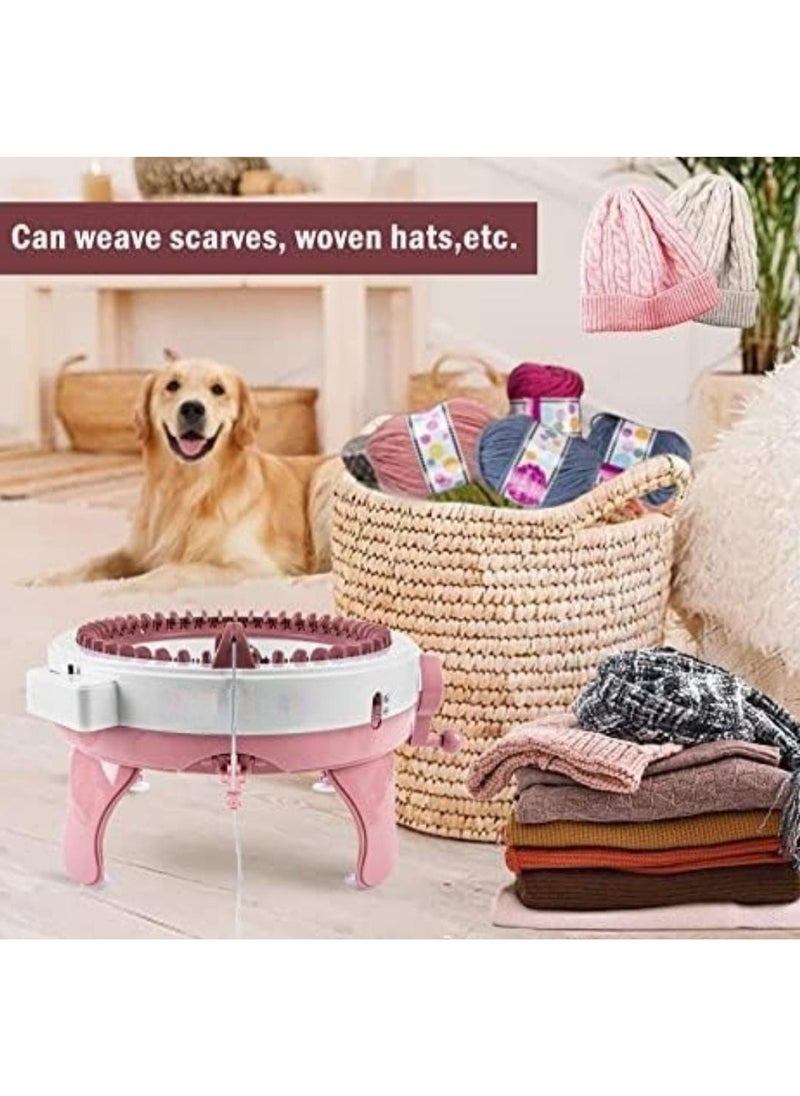 Hand Knitting Machine, Sewing Machine, Weaving Toy, DIY Knitting Machine Smart Weaver for Adult & Children