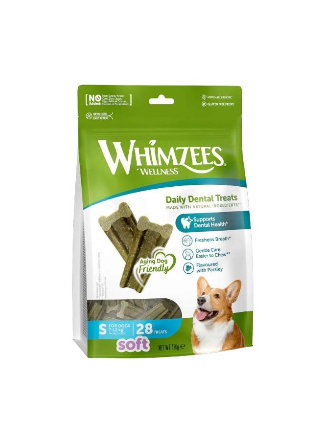 Whimzees - Soft Daily Dental Dog Treats Value Bag / Small(28pcs)